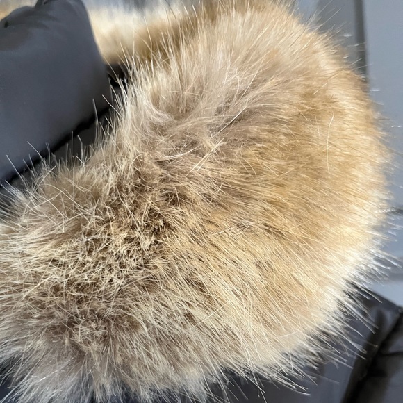 Michael Kors Faux-Fur-Trim Hooded Puffer Coat, Size XL, Dark Gray - Picture 3 of 8